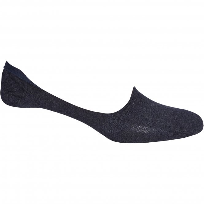 2-Pack No-show Shoe-Liner Socks, Navy