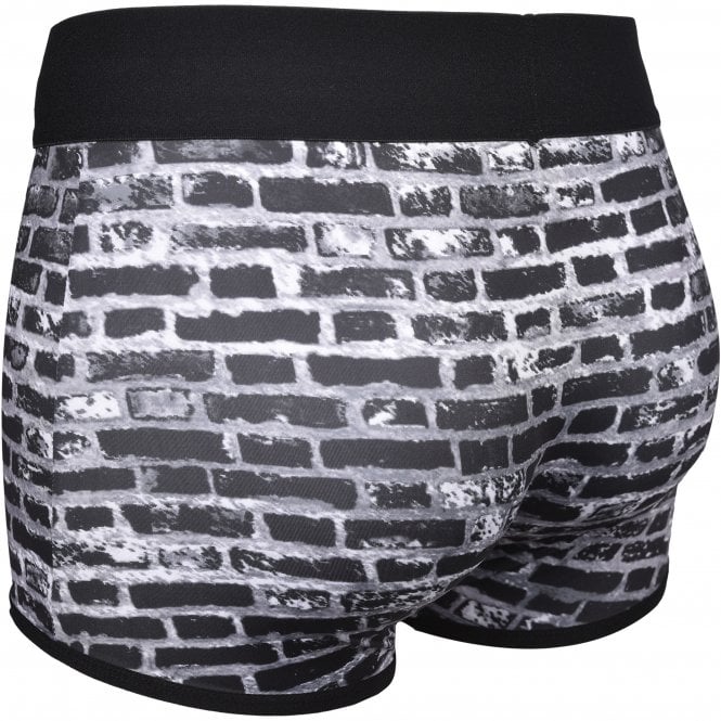 Monochrome Bricks Boxer Trunk, Black/white