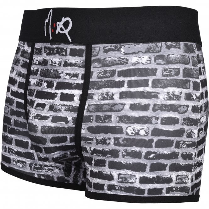 Monochrome Bricks Boxer Trunk, Black/white