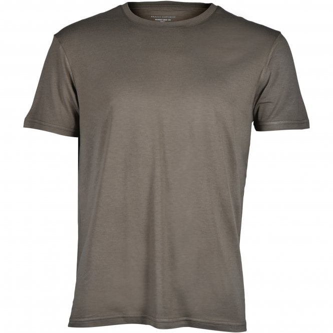 Bamboo Cotton Crew-Neck T-Shirt, Khaki