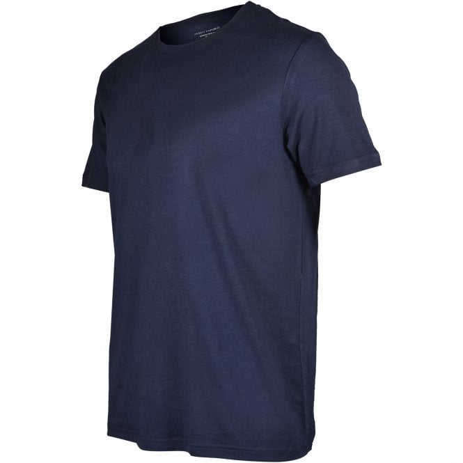 Bamboo Cotton Crew-Neck T-Shirt, Navy