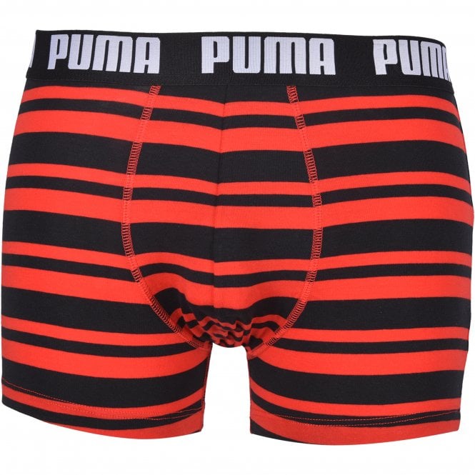 2-Pack Heritage Stripe Boxer Briefs, Red/Black