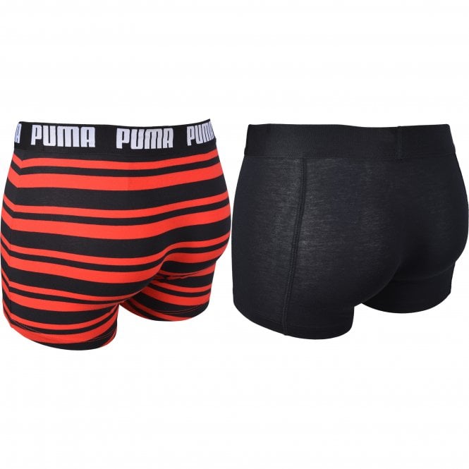 2-Pack Heritage Stripe Boxer Briefs, Red/Black