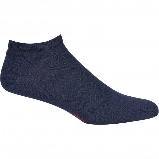 2-Pack Trainer Socks, Navy/Red