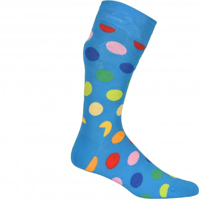 Big Dot Socks, Sky Blue