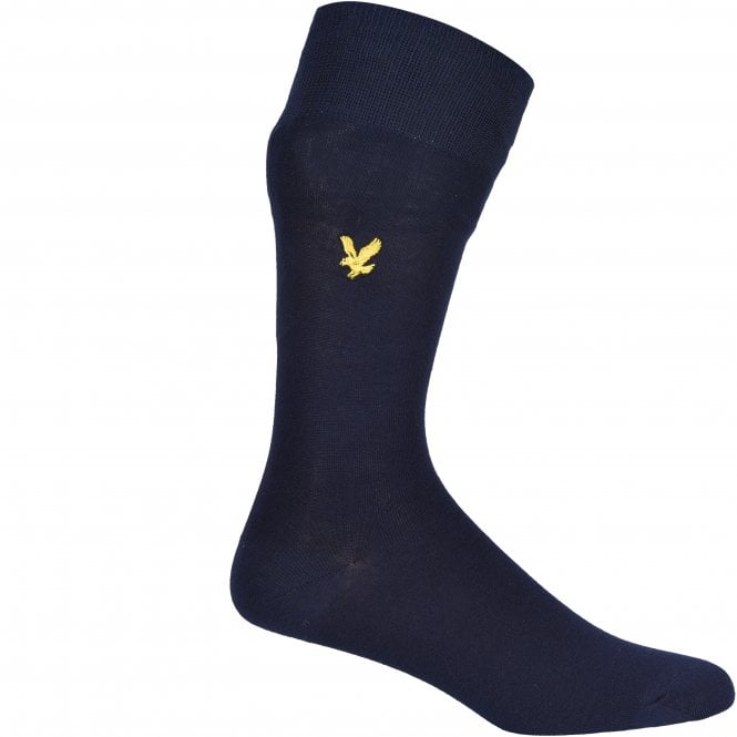 3-Pack Golden Eagle Logo Socks, Navy/Grey/Blue