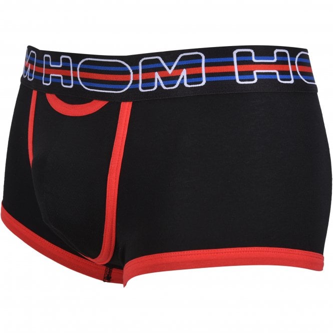 Cotton Up Sports Contrast Boxer Trunk, Black