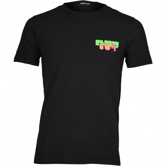 Logo Flea Market Graphic T-Shirt, Black