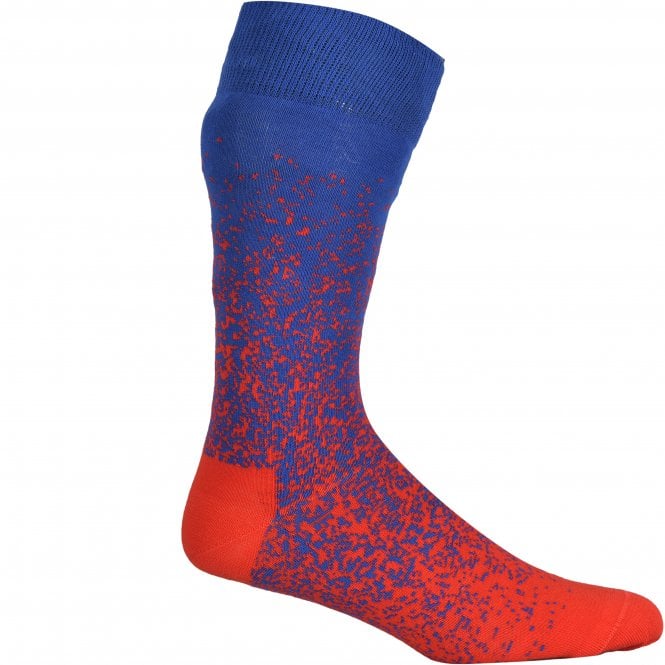 Stardust Socks, Blue/red