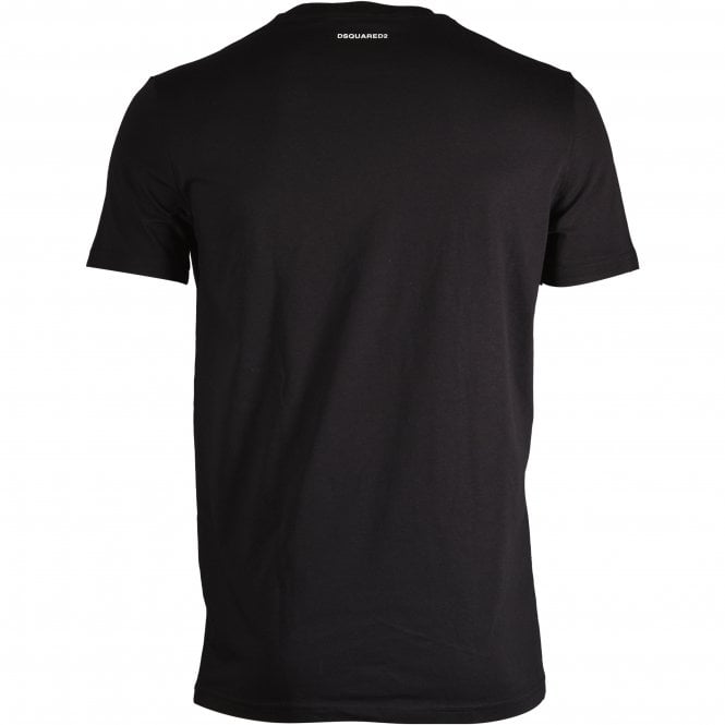 Cotton Stretch Crew-Neck T-Shirt, Black