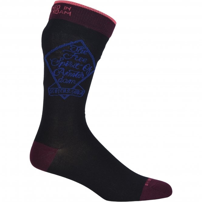 2-Pack True Spirit of Amsterdam Socks, Blue/Black