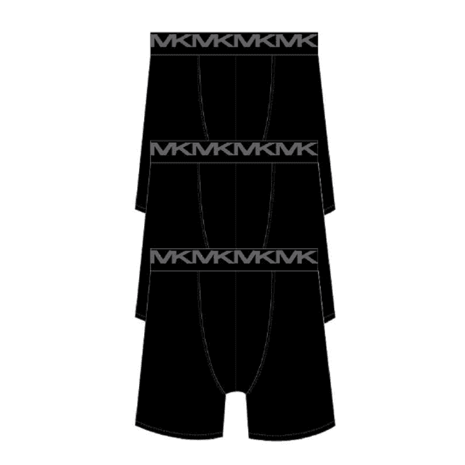 3-Pack Classic Logo Boxer Briefs, Black