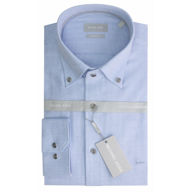 Cotton Cashmere Shirt, Light Blue