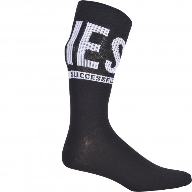 3-Pack Logo Sports Socks, Black/White/Grey