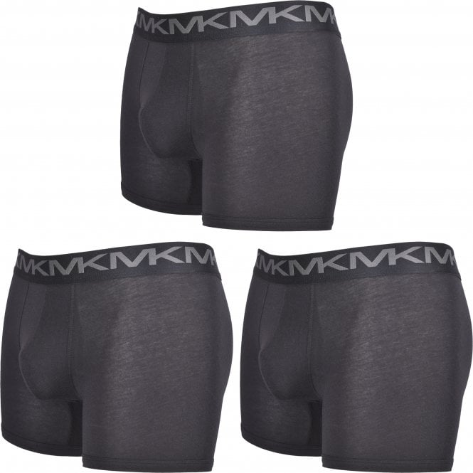 3-Pack Classic Logo Boxer Briefs, Black