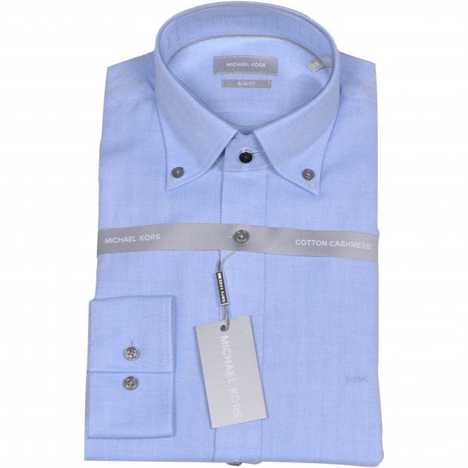 Cotton Cashmere Shirt, Light Blue