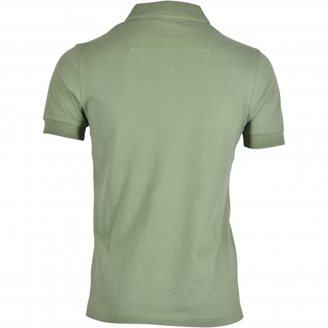 Pique Polo Shirt, Olive Green