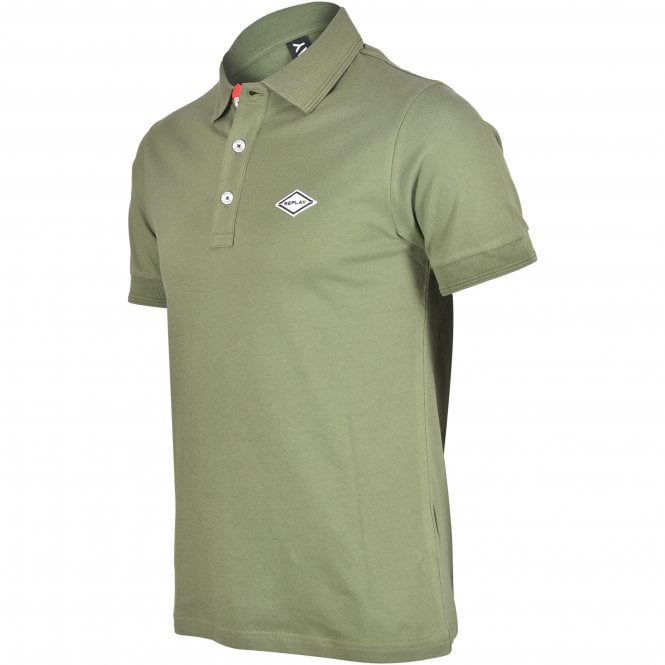 Pique Polo Shirt, Olive Green