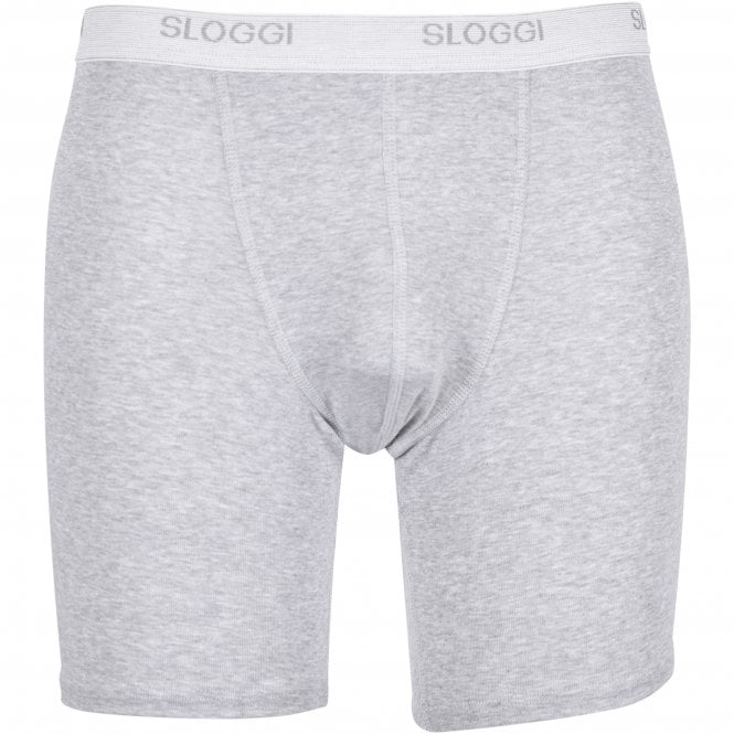 Basic Boxer Briefs, Grey Heather Melange