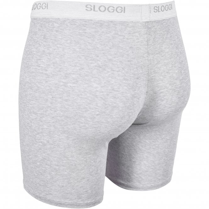 Basic Boxer Briefs, Grey Heather Melange