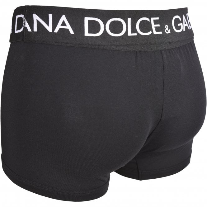 Dolce & Gabbana Leopard Print Boxer Brief, Black