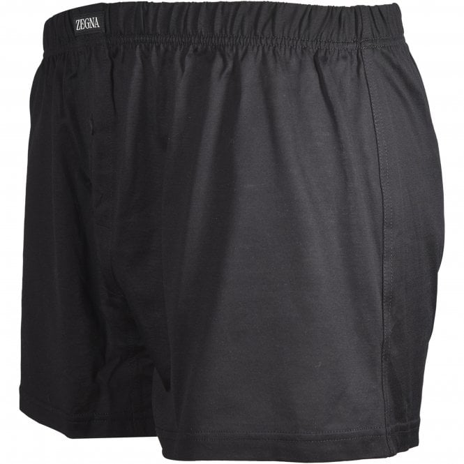 Filoscozia Cotton Boxer Short, Black