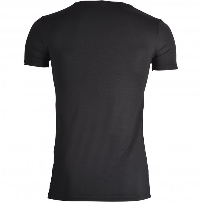 Micromodal Stretch Crew-Neck T-Shirt, Black