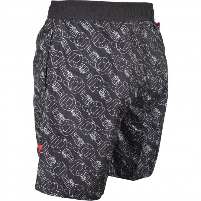 Ikonic 2.0 Print Swim Shorts, Black