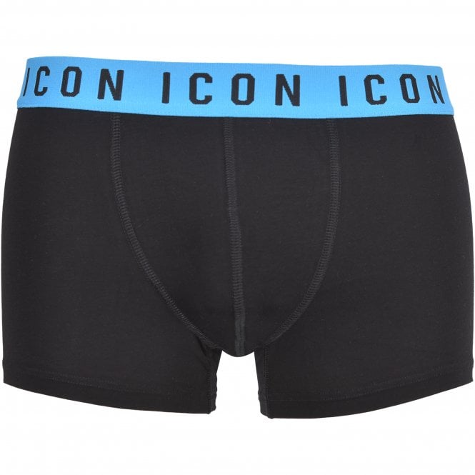 ICON Waistband Boxer Trunk, Black/blue