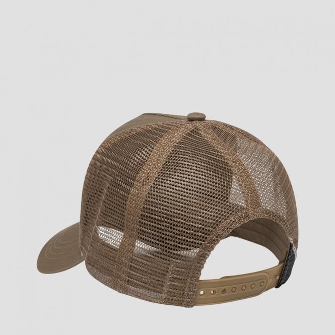 Archive Logo Twill & Mesh Baseball Cap, Dark Dove Brown