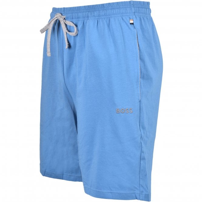 Single Jersey Loungewear Tracksuit Shorts, Medium Blue