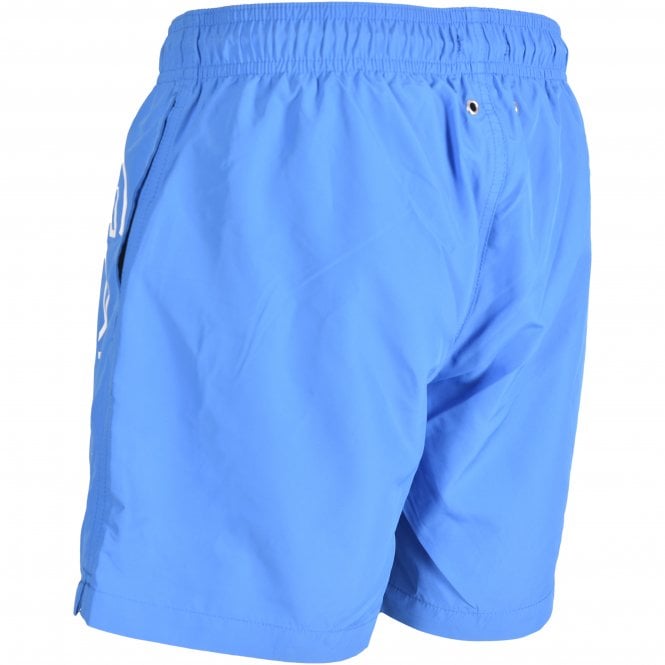 Lightweight Logo Boys Swim Shorts, Day Blue