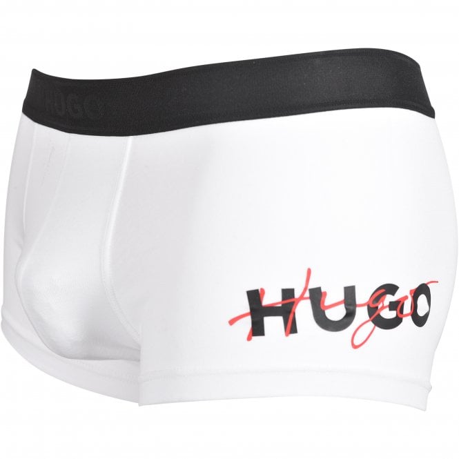 Excite Combined Logo Boxer Trunk, White