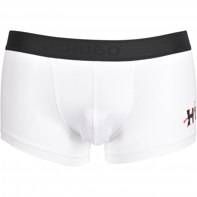 Excite Combined Logo Boxer Trunk, White