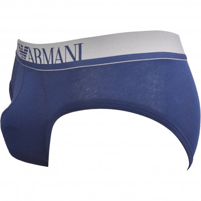 Iconic Logoband Brief, Blue/grey