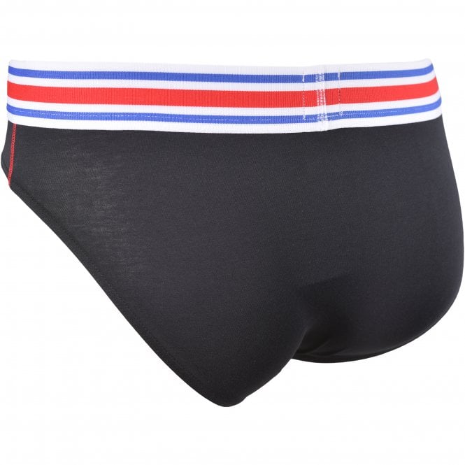 Tie Break Sports Contrast Micro Brief, Black