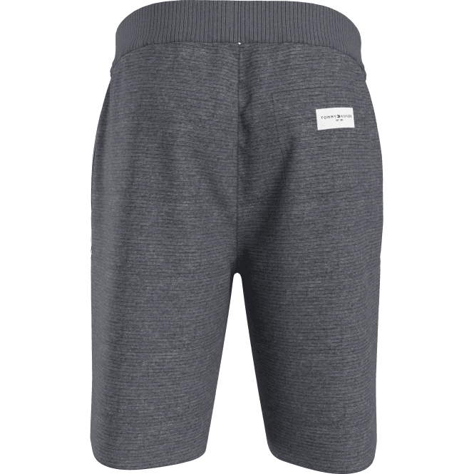 Soft Ribbed Tracksuit Shorts, Dark Grey Heather