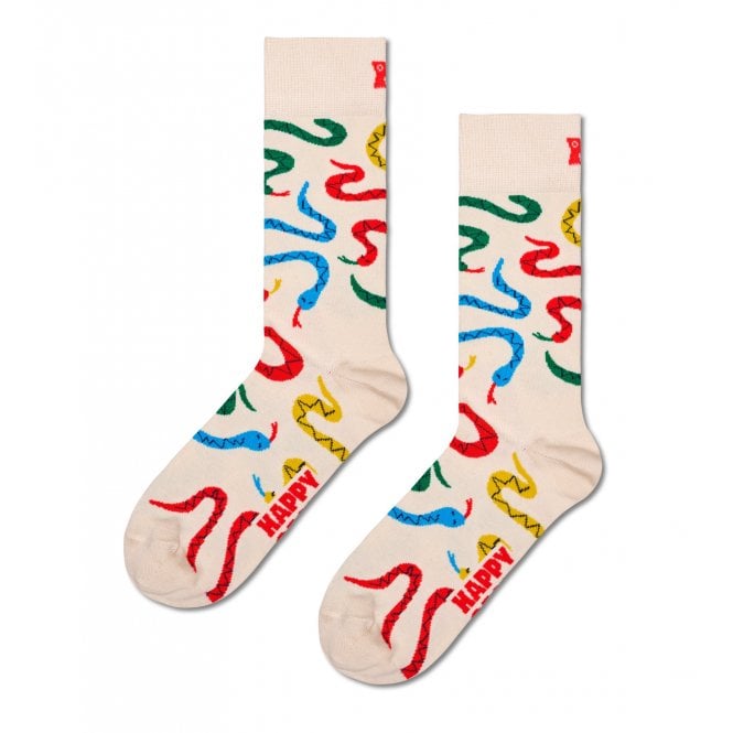 Snakes Socks, Beige/multi