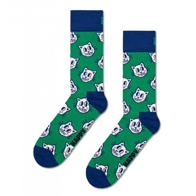 Cat Socks, Green