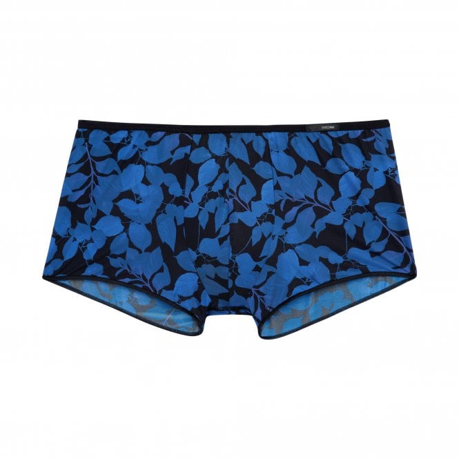 Temptation Quentin Immersive Flowers Print Boxer Trunk, Blue/Black