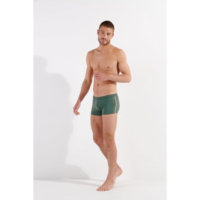 Nautical Cup Swim Trunk, Khaki Green