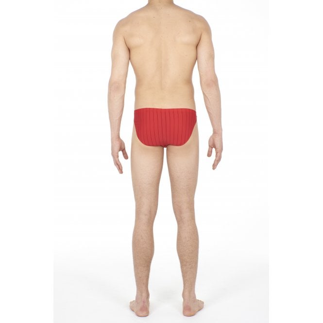 Chic Ribbed Comfort Micro Briefs, Red