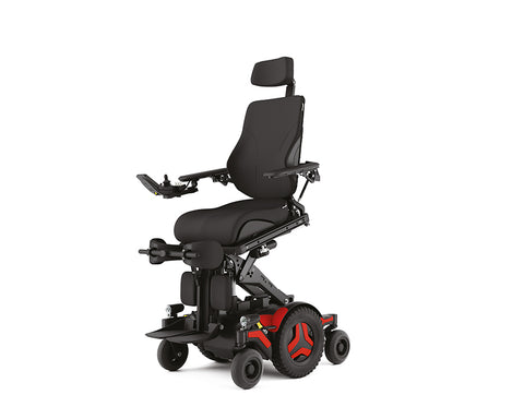 Permobil M3 Corpus with 20 Degrees Active Reach Anterior Tilt function, available from Beyond Mobility