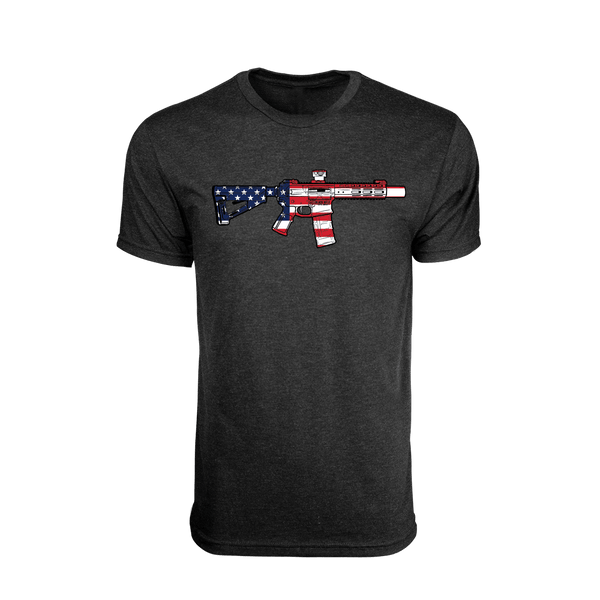 Hand Drawn SBR Flag T-Shirt – Black Rifle Coffee Company