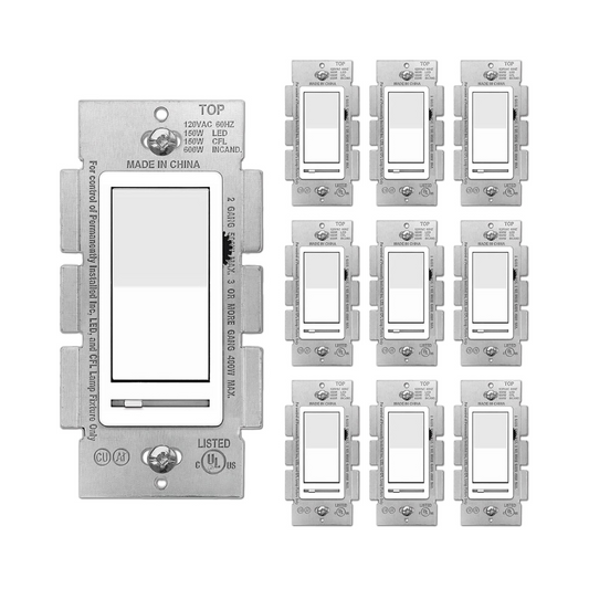 Dimmer Switch, 0-10V DC Low Voltage Single-Pole or 3-Way Dimmable LED/ –  Omni-Ray Lighting, Inc.