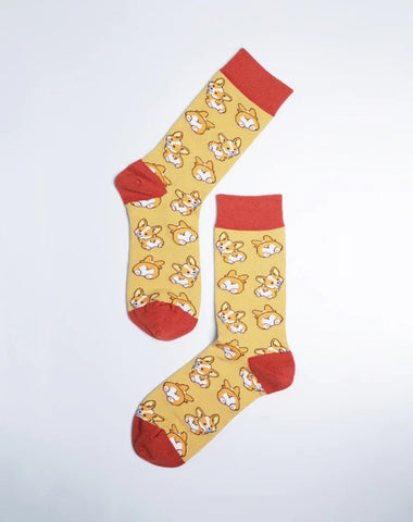 Women's Cute Corgi Love Dog Crew Socks - Top 10 Best Animal Themed Socks