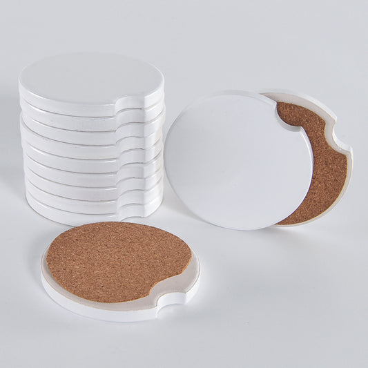 Sublimation Blanks Ceramic Coasters White Absorbent Sandstone Tea Wine –  SWSAGE