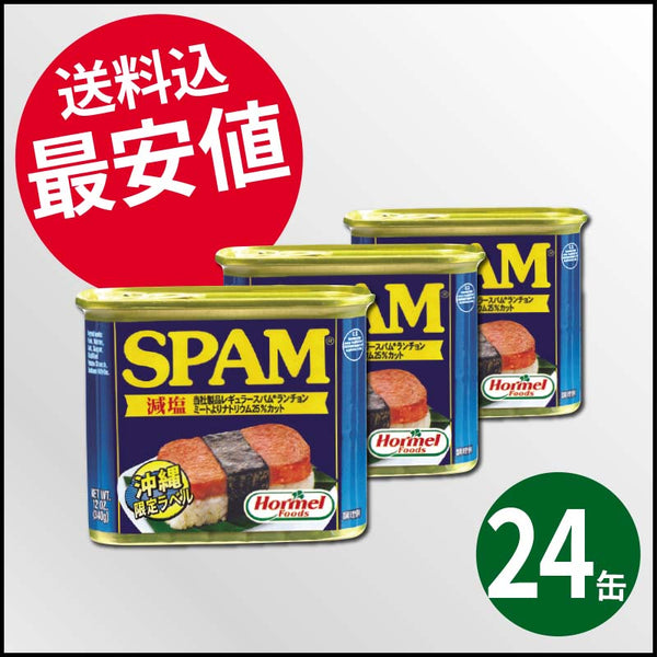 ホーメル減塩スパム340g×48個(2ケース) - 肉類(加工食品)