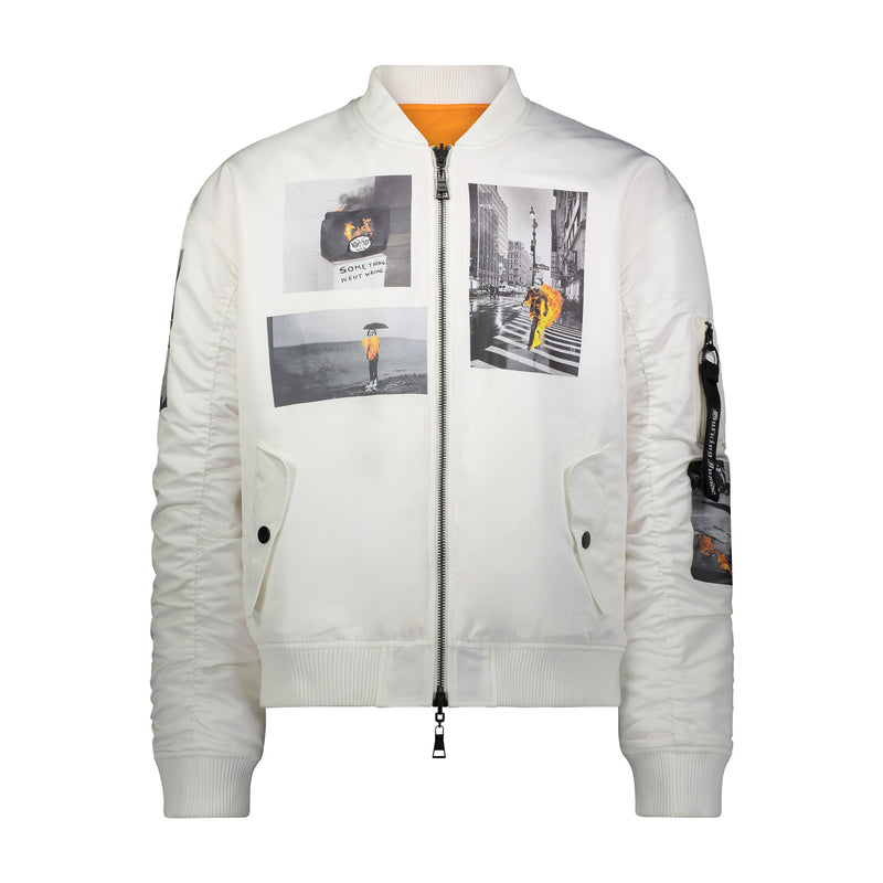 NEW YORK TOUGH BOMBER OFF WHITE