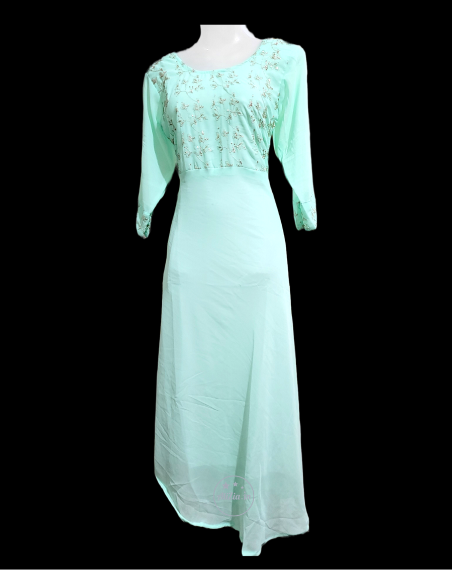 Ethnic Gown With Jacket | Indo Western Fusion Dresses– Inddus.in